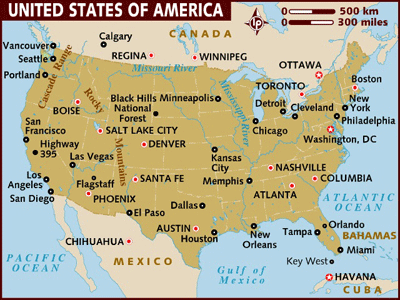 Us A Map United States